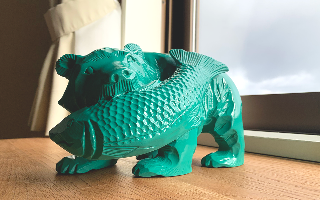 【Re-bear Project 限定コラボ】木彫りのくま|礼文観光ホテル 咲涼