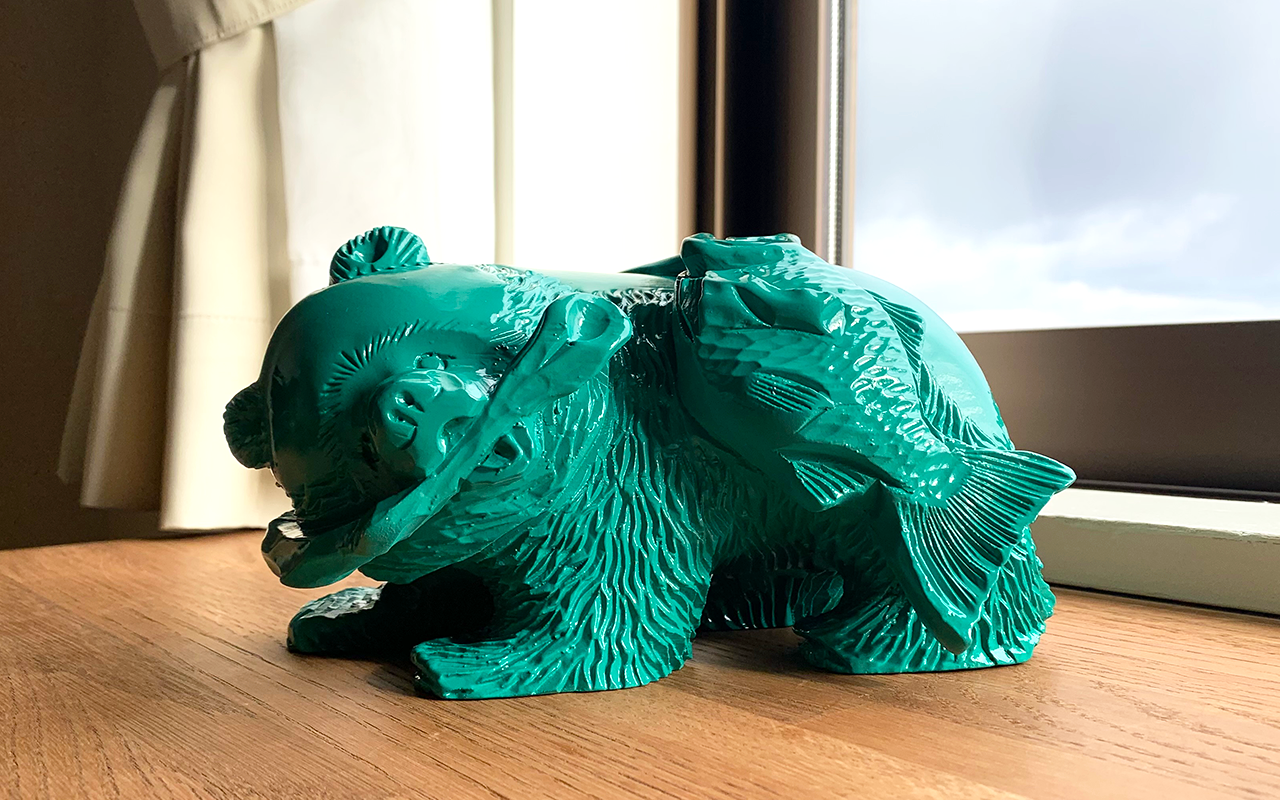 【Re-bear Project 限定コラボ】木彫りのくま|礼文観光ホテル 咲涼