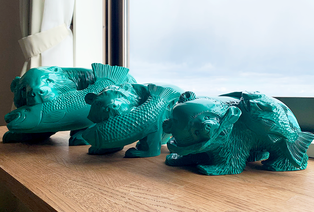 【Re-bear Project 限定コラボ】木彫りのくま|礼文観光ホテル 咲涼