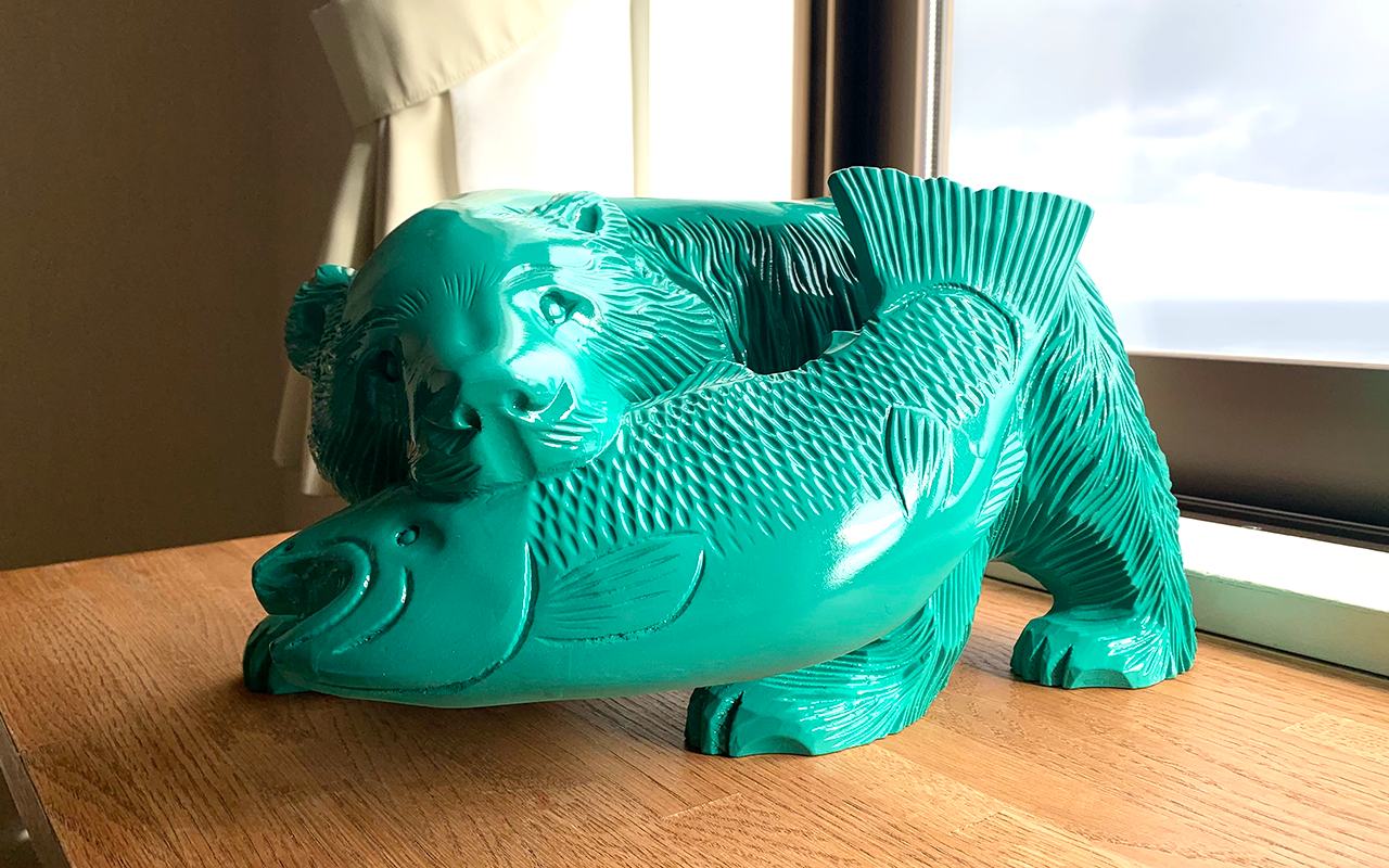 【Re-bear Project 限定コラボ】木彫りのくま｜礼文観光ホテル 咲涼